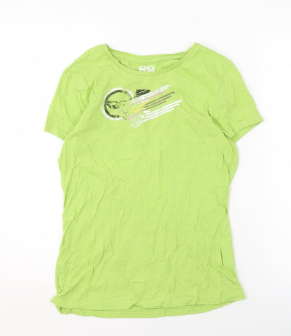 Womens UK Size XL ROXY Green Basic T-Shirt