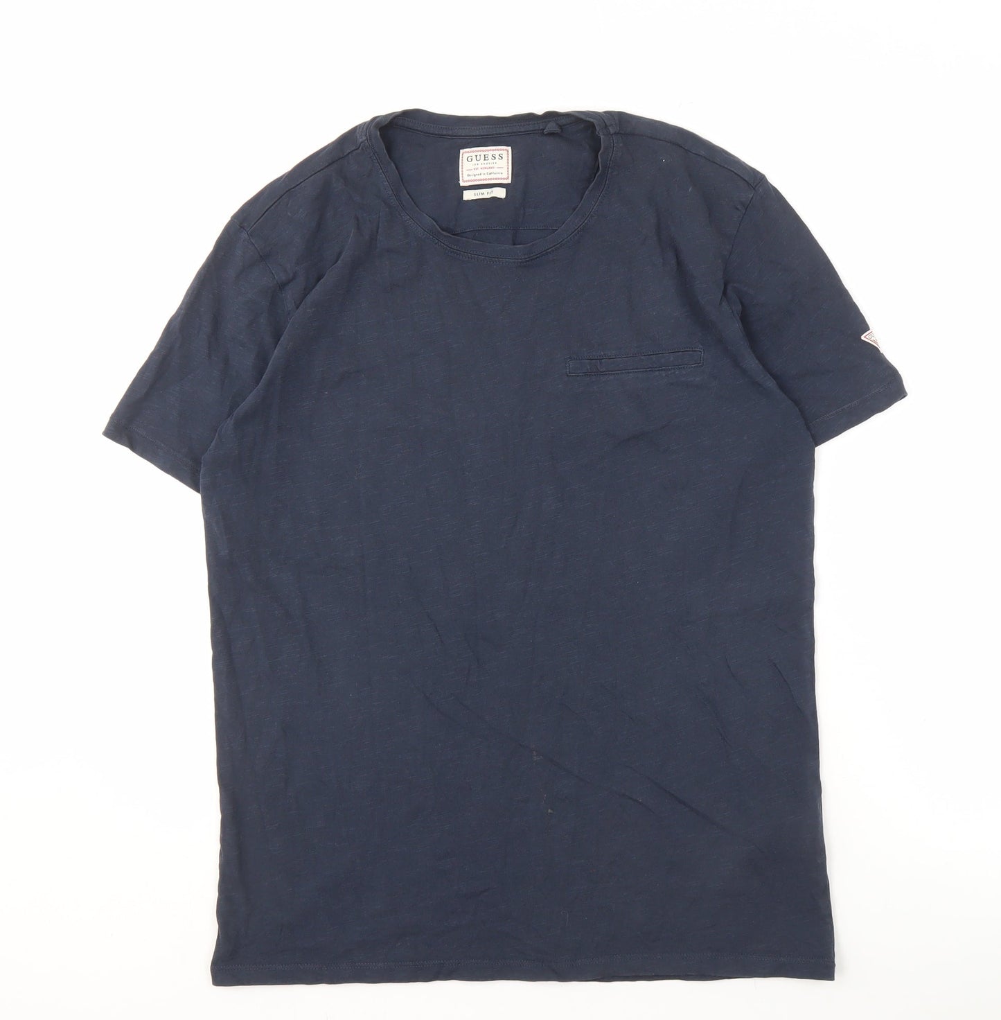 Mens UK Size M GUESS Blue  T-Shirt