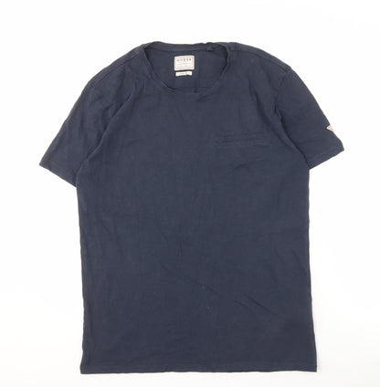 Mens UK Size M GUESS Blue  T-Shirt
