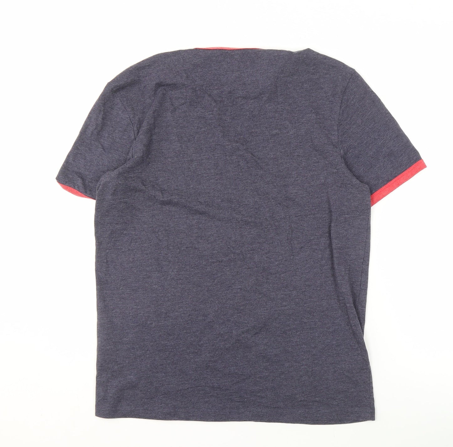 Lyle & Scott Blue Men's Crew Neck T-Shirt - Medium, Logo Accent