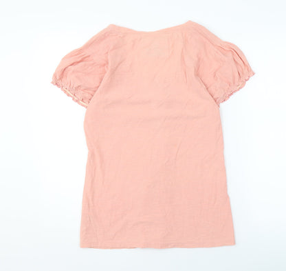 Womens UK Size 14 Rocha John Rocha Pink Basic T-Shirt