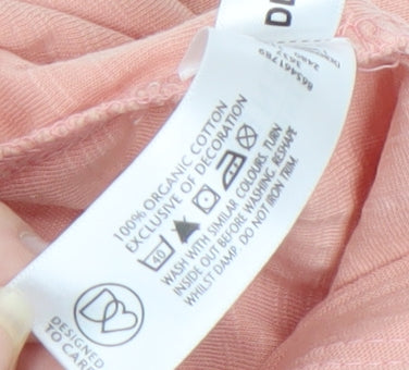 Womens UK Size 14 Rocha John Rocha Pink Basic T-Shirt