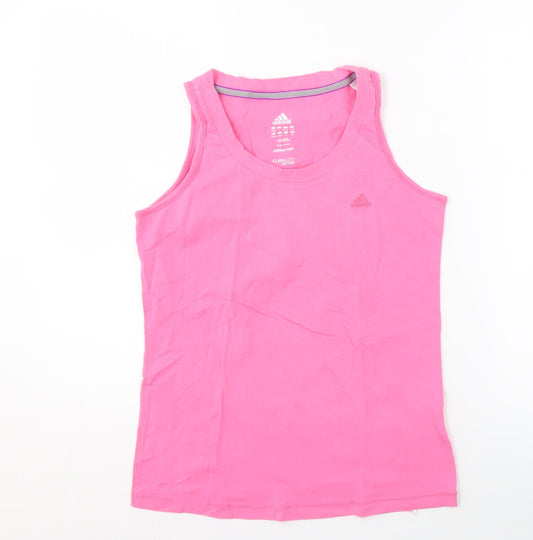 Adidas Women's Pink Tank Top, S, Moisture Wicking