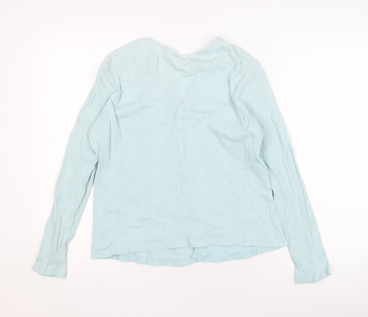 hankthreacl Women's Blue Cardigan V-Neck Size 16