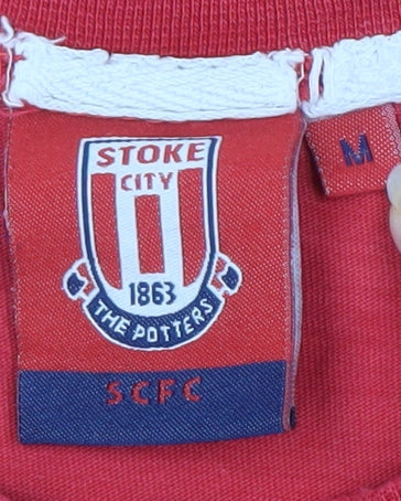 Stoke City FC Men's Red Medium Sports T-Shirt
