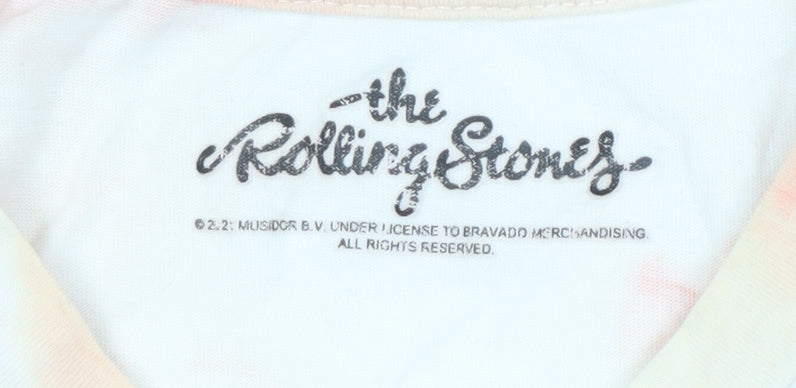 Unisex Adults UK Size 22 The Rolling Stones Multicoloured Basic T-Shirt