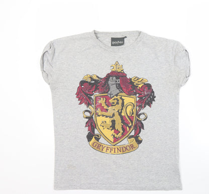 Unisex Adults UK Size 10 Harry Potter Grey Basic T-Shirt