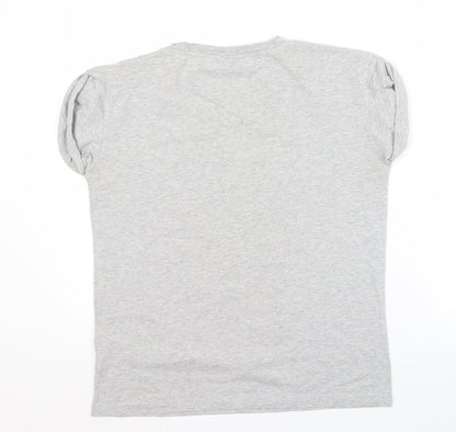 Unisex Adults UK Size 10 Harry Potter Grey Basic T-Shirt