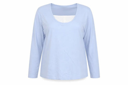 Womens UK Size 18/20 Damart Blue Basic T-Shirt