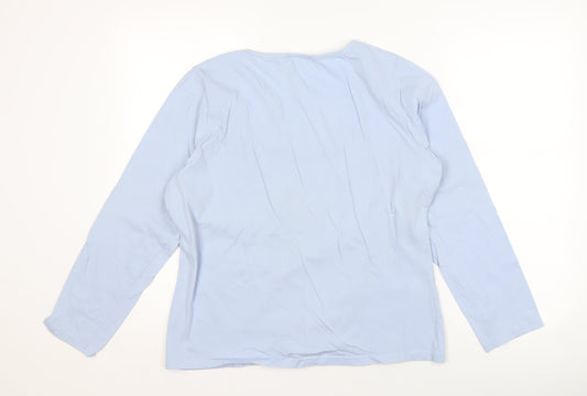 Damart Women’s Blue Cotton T-Shirt Size 18/20