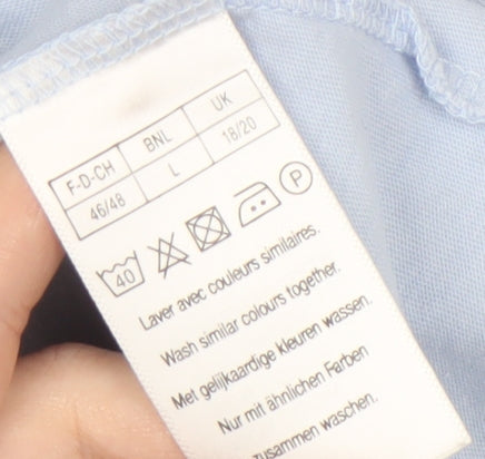 Damart Women’s Blue Cotton T-Shirt Size 18/20