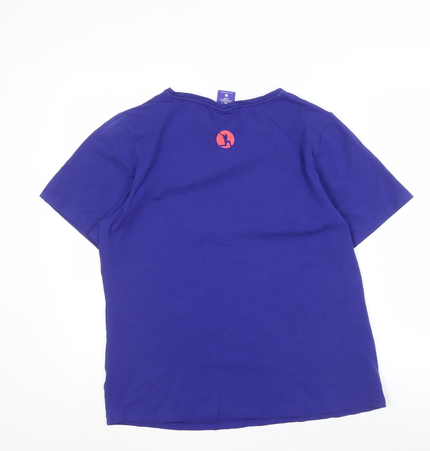 Women's Blue Cricket T-Shirt, Size 18, England Wales World Cup 2019