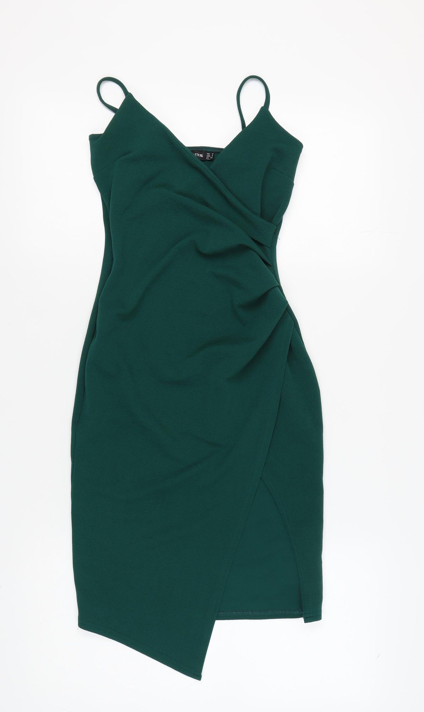 PrettyLittleThing Women Green Bodycon Midi Dress