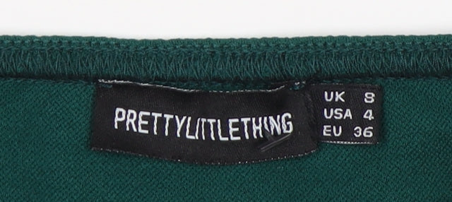 PrettyLittleThing Women Green Bodycon Midi Dress