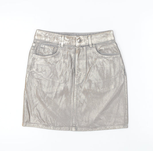 Marks & Spencer Women’s Silver Mini Skirt, Size 6