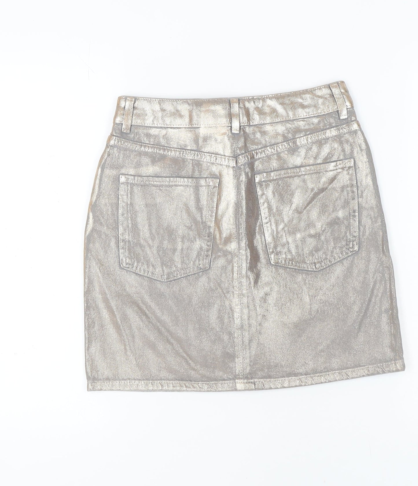 Marks & Spencer Women’s Silver Mini Skirt, Size 6