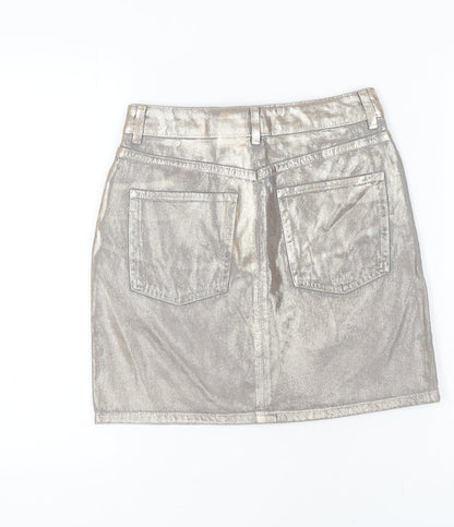Marks & Spencer Women’s Silver Mini Skirt, Size 6