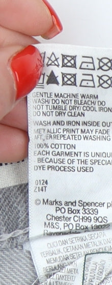 Marks & Spencer Women’s Silver Mini Skirt, Size 6