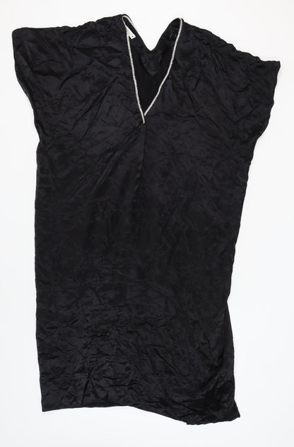 Zara Women's Black Beaded Dress Size 8