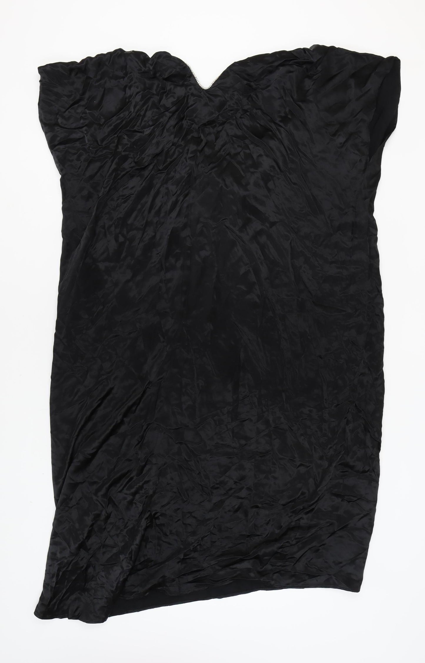 Zara Women's Black Beaded Dress Size 8