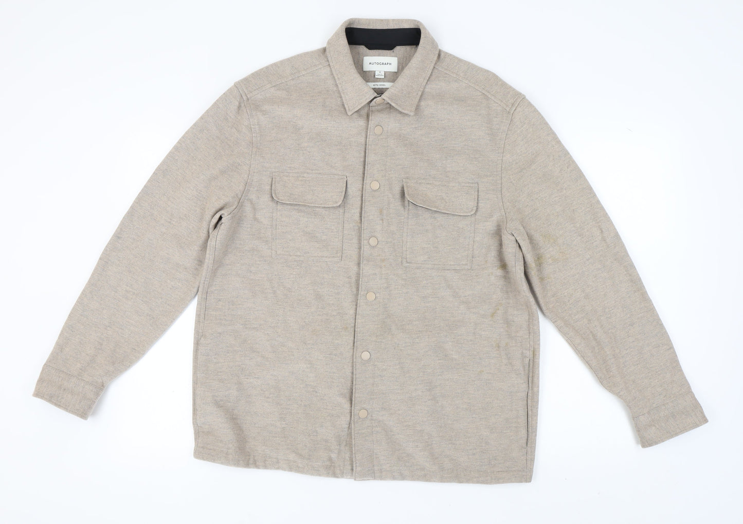 Mens UK Size M Marks and Spencer Beige Basic Jacket