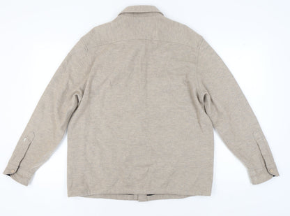 Mens UK Size M Marks and Spencer Beige Basic Jacket