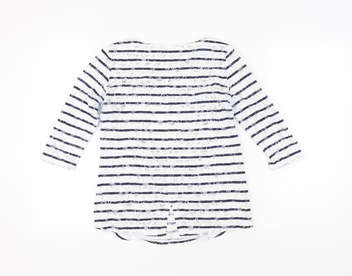 Womens UK Size 10 Marks and Spencer White Basic T-Shirt