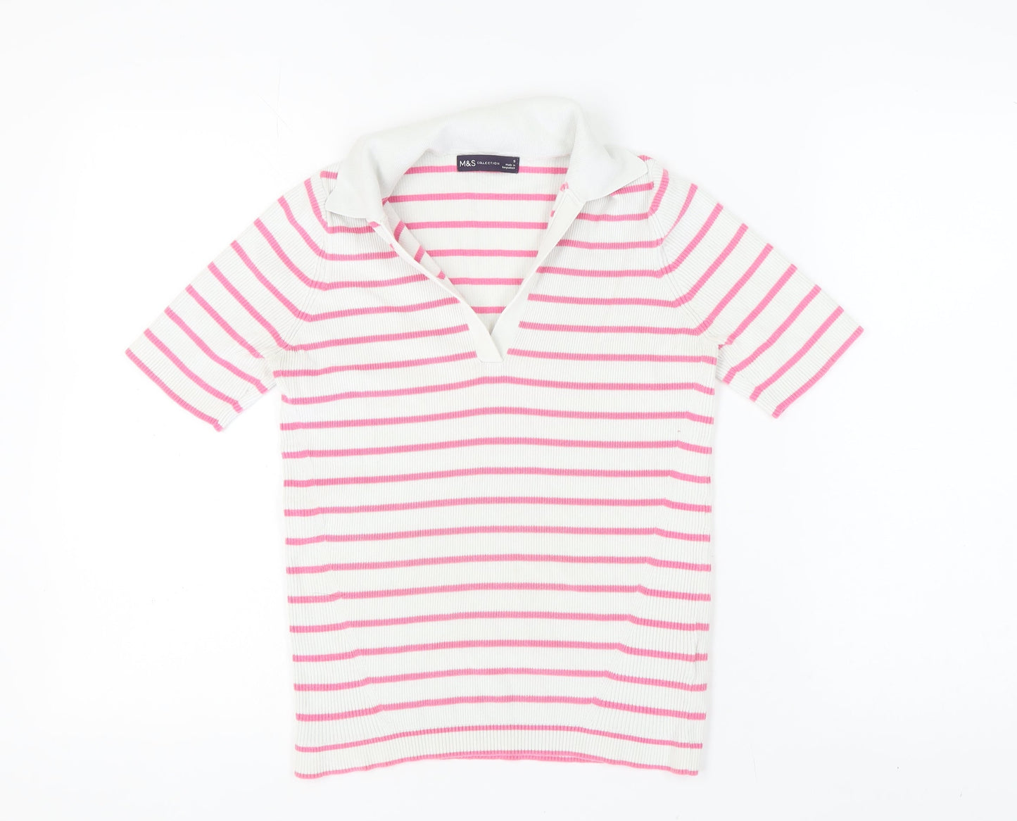 Womens UK Size S Marks and Spencer Multicoloured Basic Polo