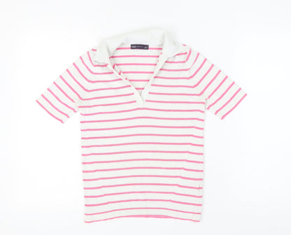 Womens UK Size S Marks and Spencer Multicoloured Basic Polo