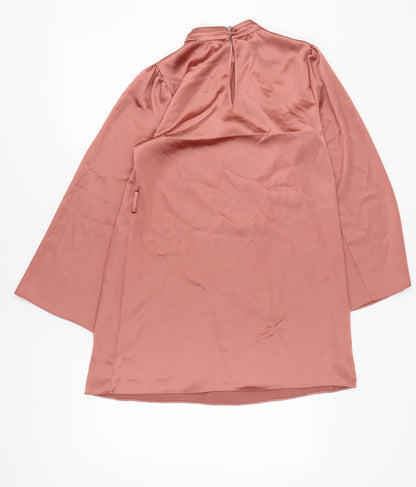 River Island Pink Long Sleeve Women's Dress Size 12