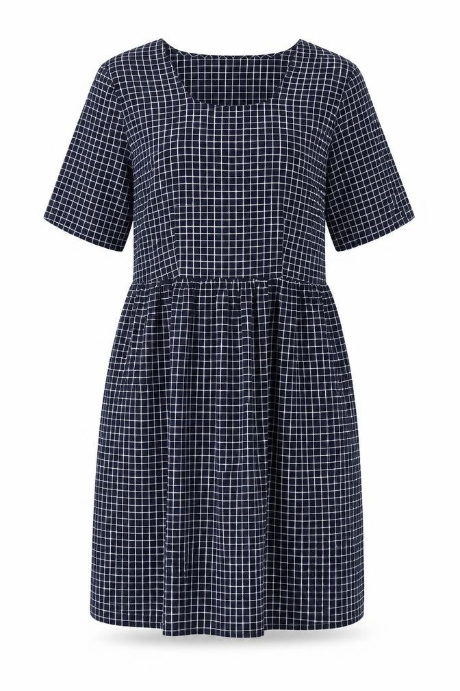 Vero Moda Women's Black Check Shift Dress M