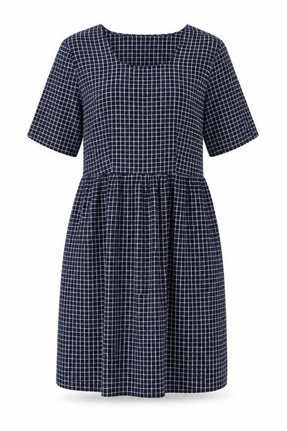 Vero Moda Women's Black Check Shift Dress M
