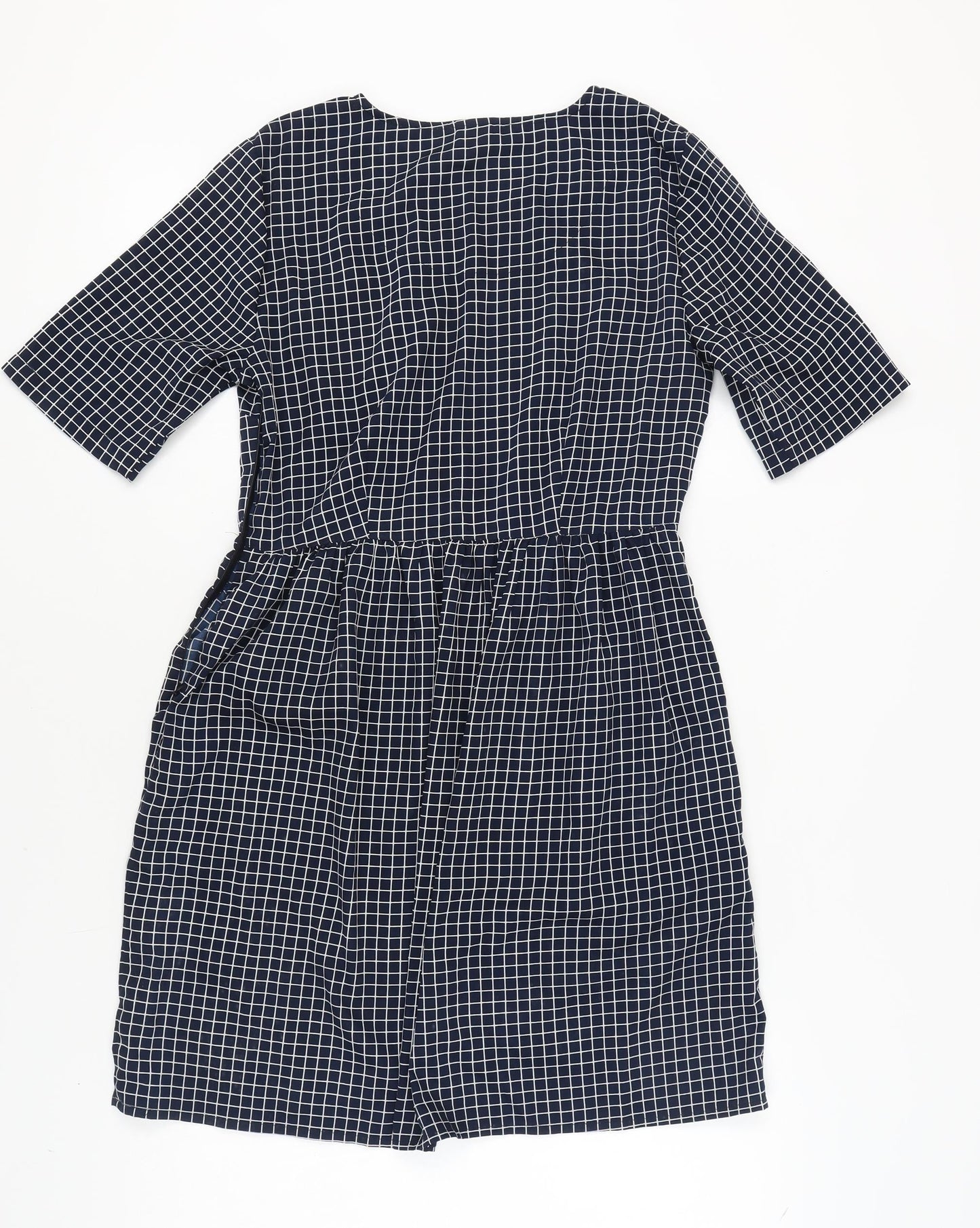 Vero Moda Women's Black Check Shift Dress M