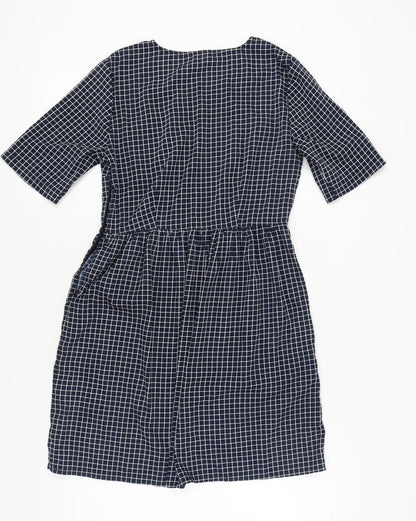 Vero Moda Women's Black Check Shift Dress M
