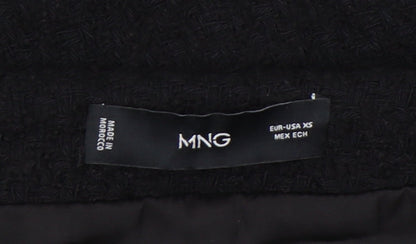 MNG Women’s Black Pencil Skirt XS Cotton Blend