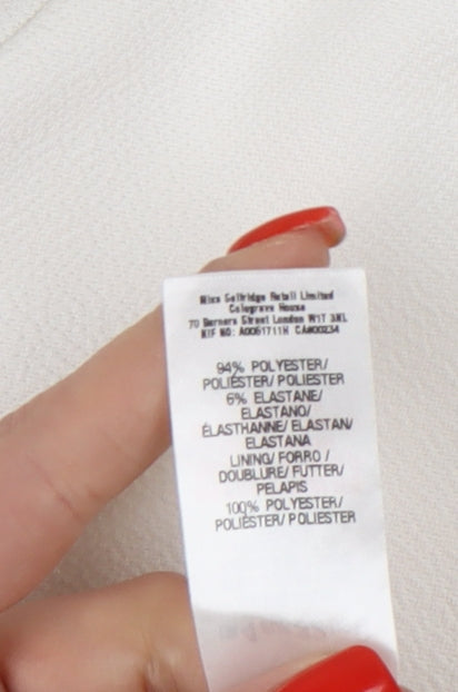 Miss Selfridge Women's White Wrap Dress Size 4