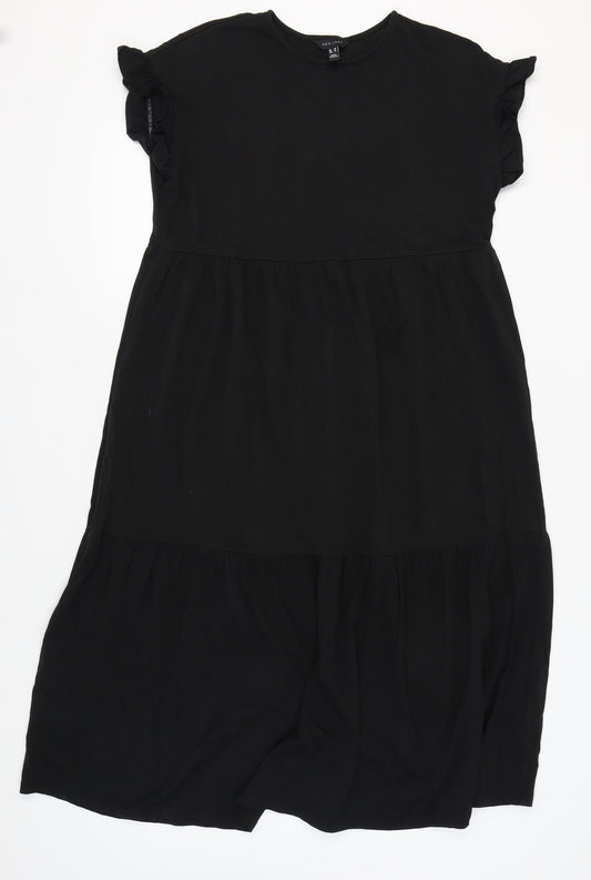 New Look Women's Black Short Sleeve Shift Dress