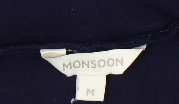 Monsoon Women's Blue A-Line Long Skirt, M