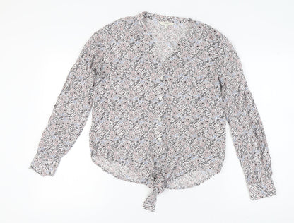 Womens UK Size 10 NEXT Multicoloured Basic Blouse