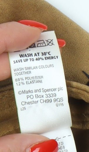 Marks and Spencer Women's Beige Knee Length Pencil Skirt