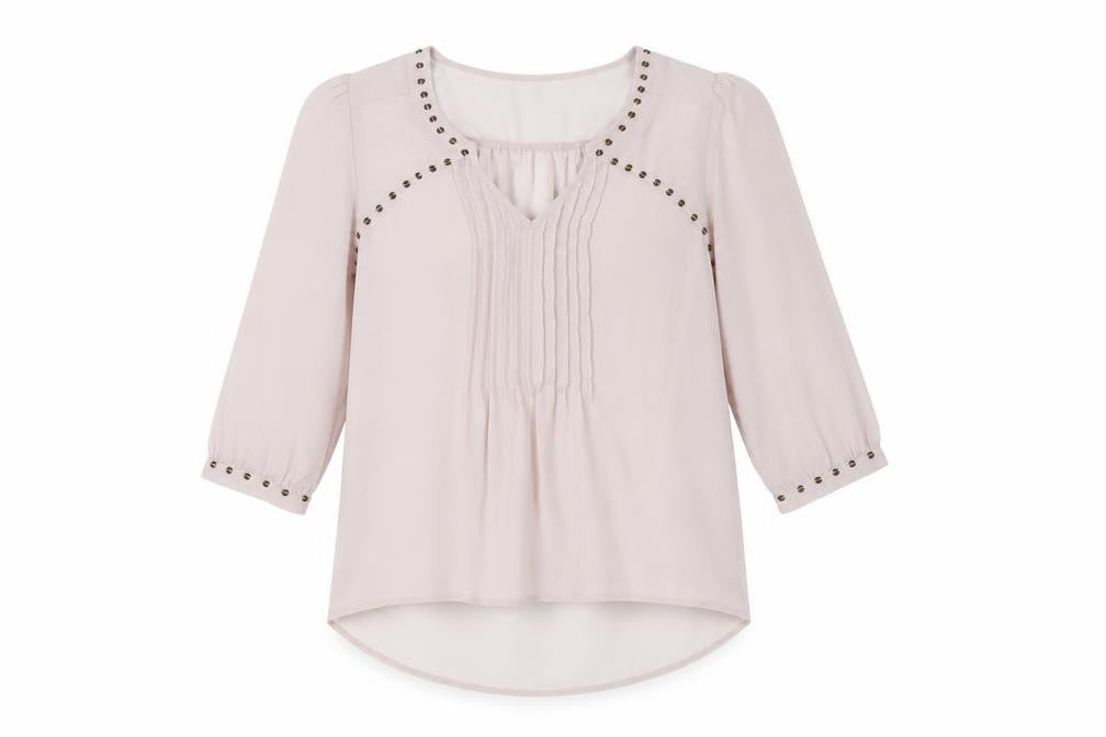 Womens UK Size 14 NEXT Beige Basic Blouse