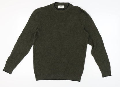 C&A Men's Green Pullover Jumper Medium