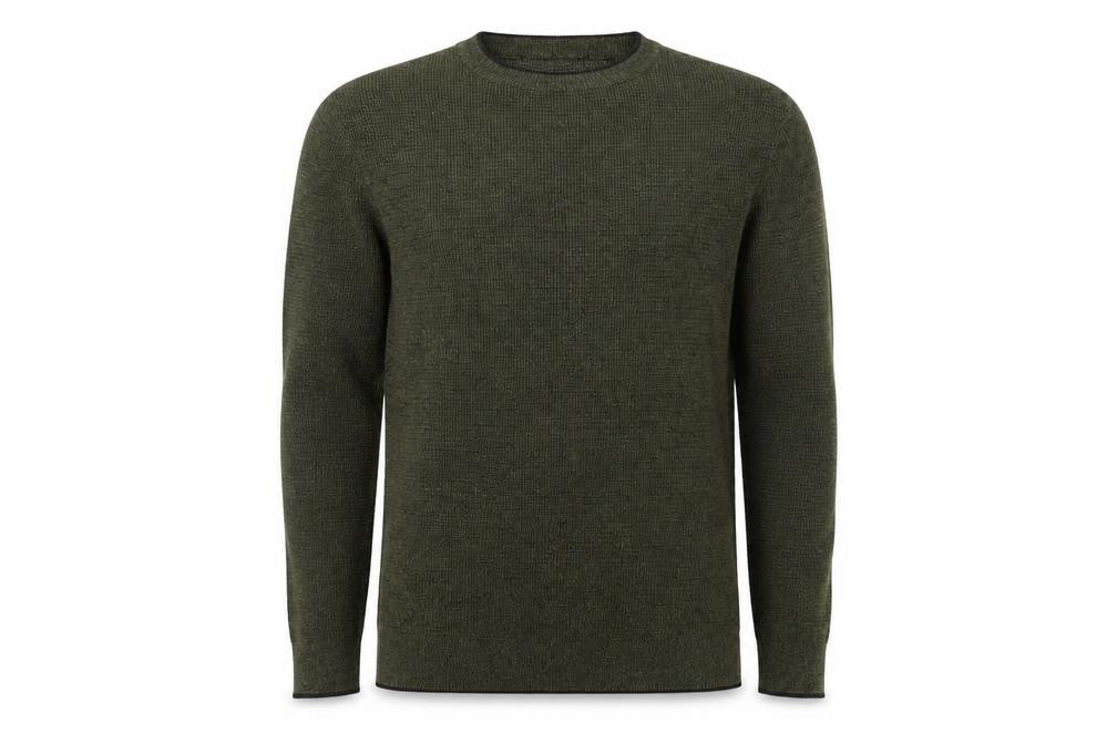Mens UK Size M C&A Green Pullover Jumper