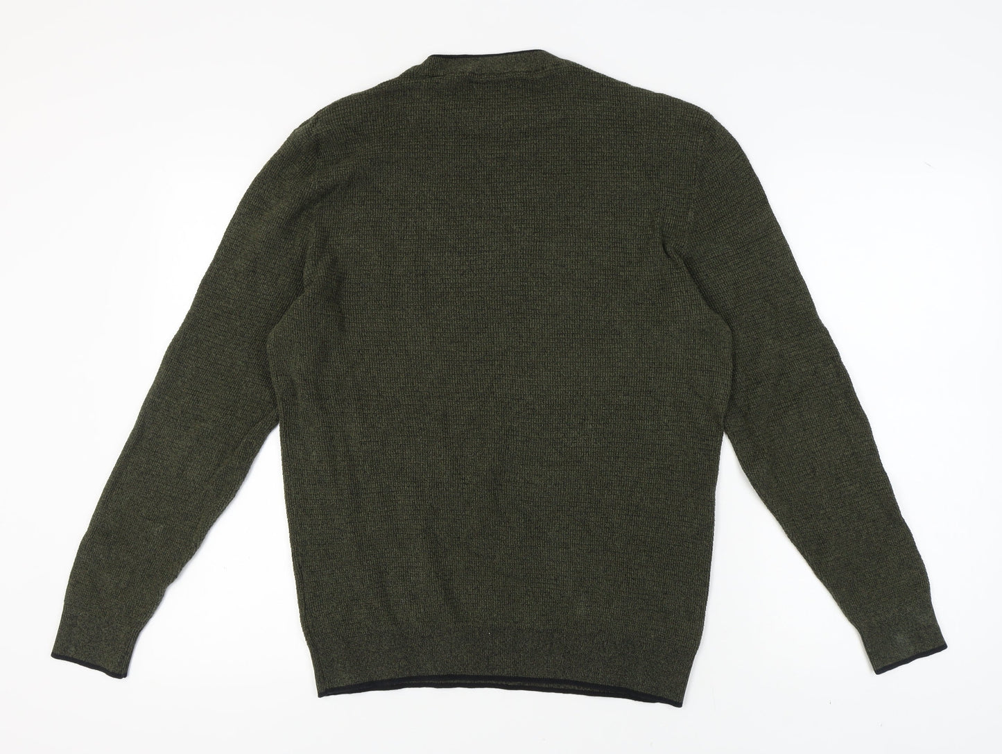 C&A Men's Green Pullover Jumper Medium