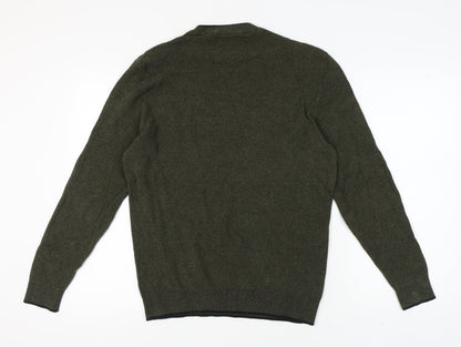 C&A Men's Green Pullover Jumper Medium