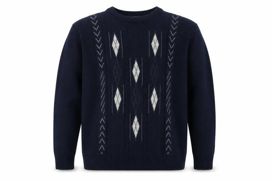 Christopher Knight Men's XL Blue Argyle Pullover Jumper