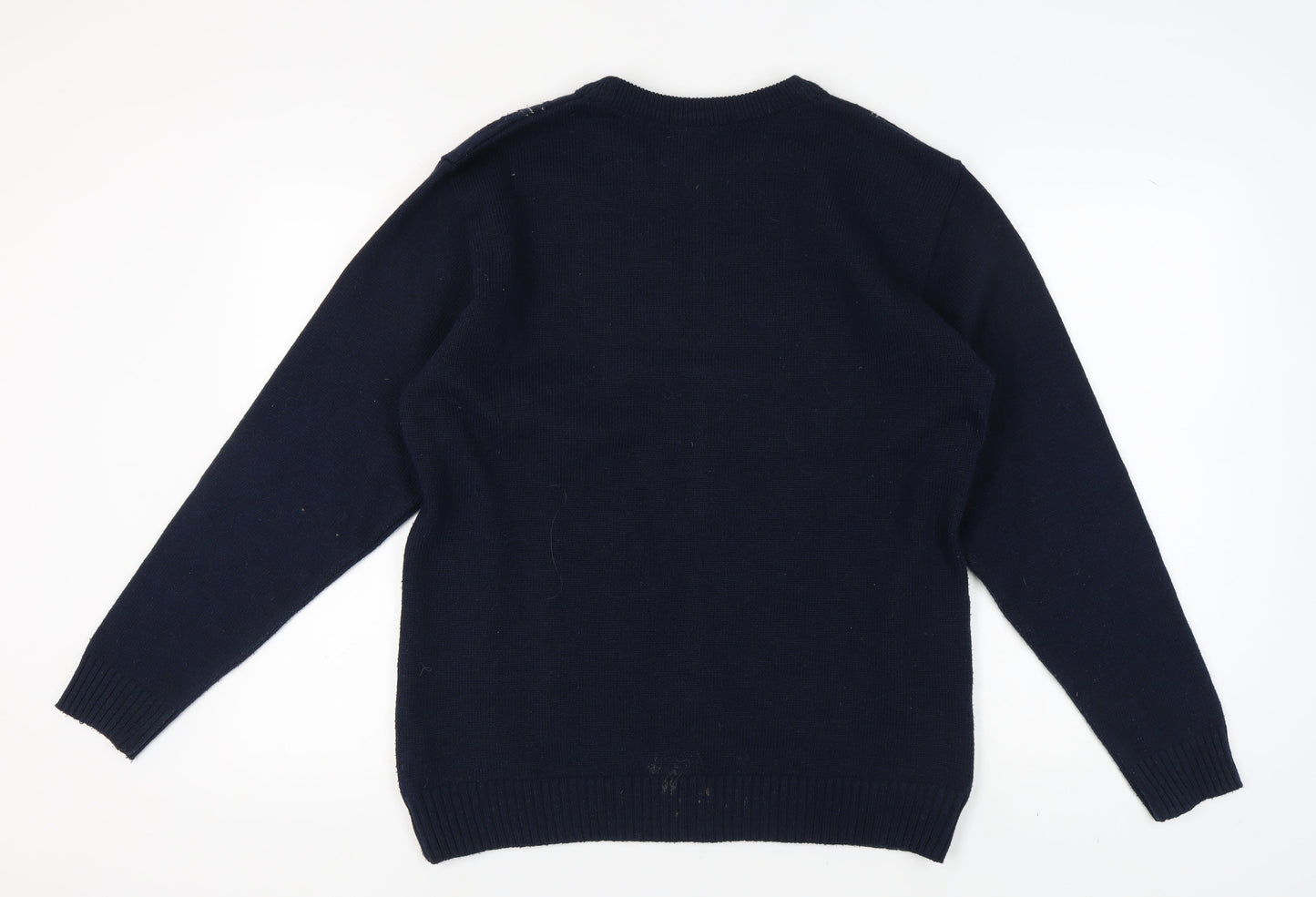 Christopher Knight Men's XL Blue Argyle Pullover Jumper