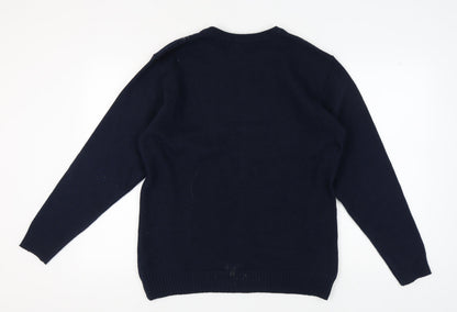 Christopher Knight Men's XL Blue Argyle Pullover Jumper