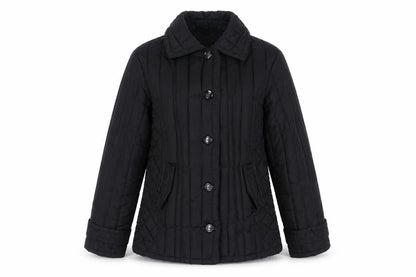 Womens UK Size M Marks and Spencer Black Quilted Coat