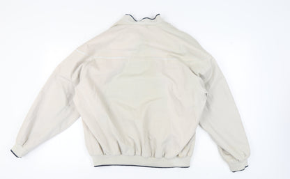 Mens UK Size M St Michael Beige Bomber Jacket